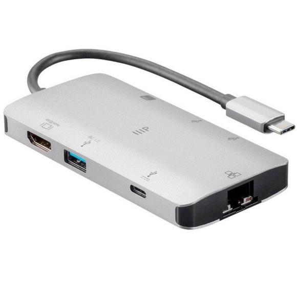 NWT Monoprice USB-C To HDMI Adapter Aluminum Gigabit Ethernet - Picture 4 of 8